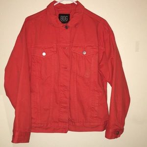 BDG orange jean jacket urban outfitters